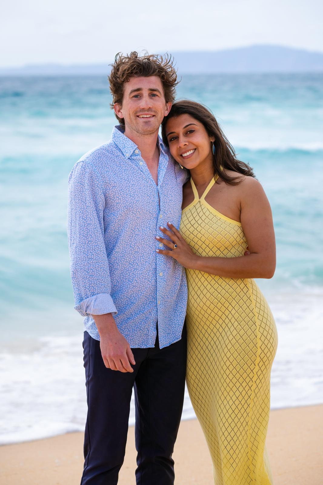 Dani and Noah by the sea
